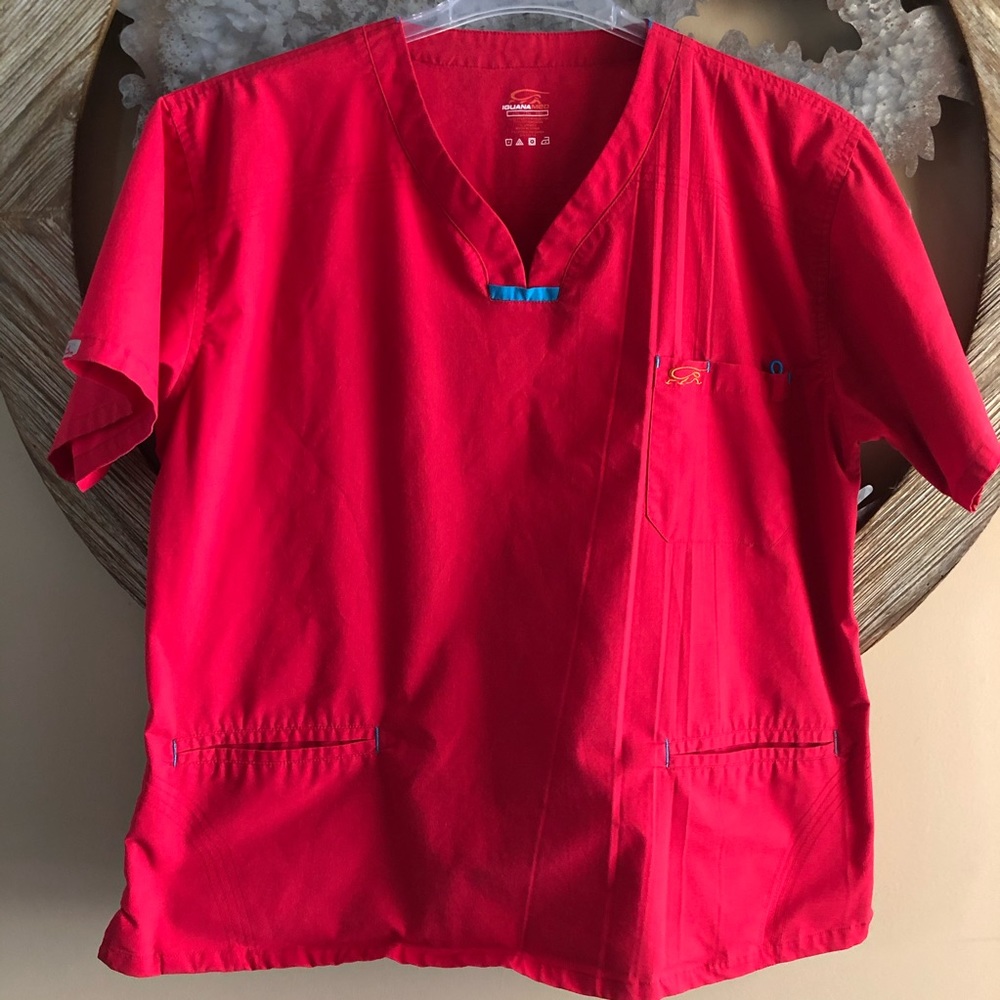 Iguana Med Scrub Top, women’s plus size 2XL